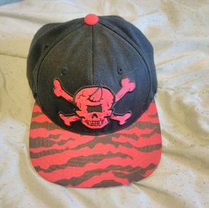 Mishka X Starter Cyclops Skull snapback.